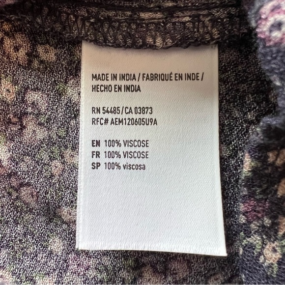 American Eagle Open Lace Up Back Mini Floral Dress Size XS - Picture 8 of 8